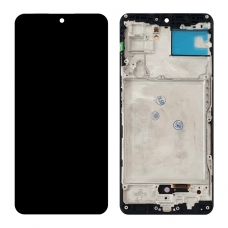 Pantalla completa con marco para Samsung Galaxy A42 5G A426 negra OLED