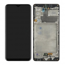 Pantalla completa con marco para Samsung Galaxy A42 5G A426B negra original