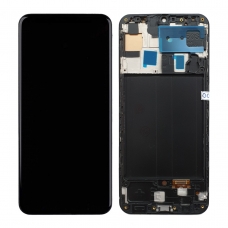 Pantalla completa con marco para Samsung Galaxy A50 A505/A30 A305 negra TFT