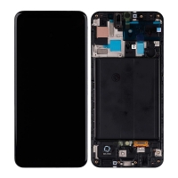 Pantalla completa con marco para Samsung Galaxy A50 A505 negra original