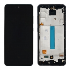 Pantalla completa con marco para Samsung Galaxy A52 A525/A52 5G A526/A52S A528 negra TFT