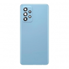 Tapa trasera azul con lente para Samsung Galaxy A52 A525/A52 5G A526/A52s 5G A528
