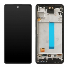 Pantalla completa con marco para Samsung Galaxy A53 5G A536 negra TFT