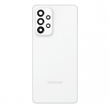 Tapa trasera con lente para Samsung Galaxy A53 5G A536 blanca