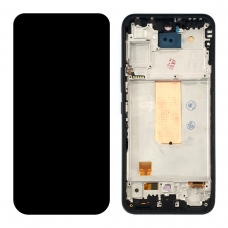 Pantalla completa con marco para Samsung Galaxy A54 5G A546 negra OLED