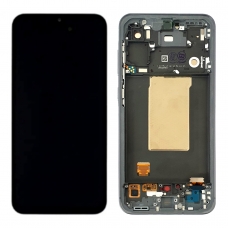 Pantalla completa con marco para Samsung Galaxy A56 5G A566 negra/graphite original