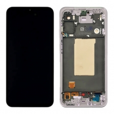 Pantalla completa con marco para Samsung Galaxy A56 5G A566 rosa original