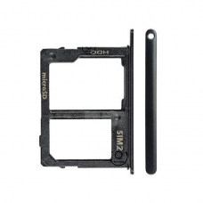 Bandeja Dual SIM2+Micro SD negra para Samsung Galaxy A6 2018 A600/A6 PLUS A605 