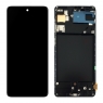 Pantalla completa con marco OLED para Samsung Galaxy A71 A715 negra