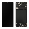 Pantalla completa con marco para Samsung Galaxy A71 A715 negra original(Assembled)
