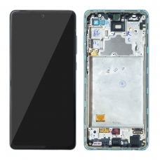 Pantalla Completa Con Marco Para Samsung Galaxy A72 A725F Azul Original