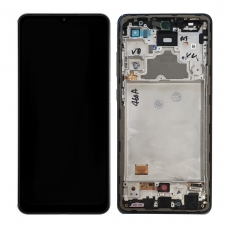 Pantalla completa con marco para Samsung Galaxy A72 A725F/A72 5G A726 negra original