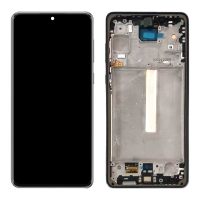 Pantalla completa con marco para Samsung Galaxy A73 5G A736 negra original(Assembled)