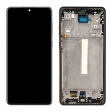 Pantalla completa con marco para Samsung Galaxy A73 5G A736 negra original(Assembled)