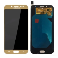 Pantalla completa para Samsung Galaxy J7 2017 J730 dorada compatible