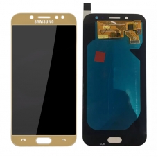 Pantalla completa para Samsung Galaxy J7 2017 J730 dorada compatible