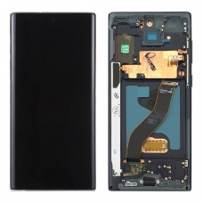 Pantalla completa con marco para Samsung Galaxy Note 10 N970F negra original reparada