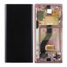 Pantalla completa con marco para Samsung Galaxy Note 10 N970F rosa original