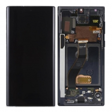 Pantalla completa con marco para Samsung Galaxy Note 10 N970F negra original