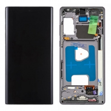 Pantalla completa con marco para Samsung Galaxy Note 20 5G N980F N981 negra/gris original(Assembled)