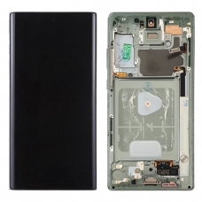 Pantalla completa con marco para Samsung Galaxy Note 20 5G N980F N981 verde original reparada