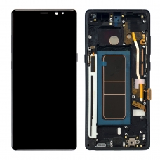 Pantalla completa con marco para Samsung Galaxy Note 8 N950F negra original(Assembled)