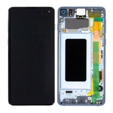 Pantalla completa con marco para Samsung Galaxy S10 G973F azul original