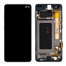Pantalla completa con marco original assembled para Samsung Galaxy S10 Plus G975 negra