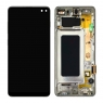 Pantalla completa con marco original desmontaje para Samsung Galaxy S10 Plus G975 plata