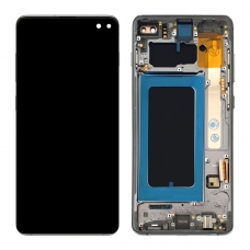 Pantalla completa con marco para Samsung Galaxy S10 Plus G975F negra OLED