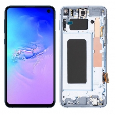 Pantalla completa con marco para Samsung Galaxy S10e G970F azul original