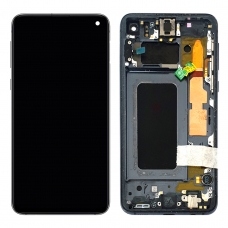 Pantalla completa con marco para Samsung Galaxy S10e G970F negra original reparada