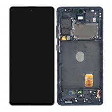 Pantalla completa con marco para Samsung Galaxy S20 FE 5G G780 G781 navy original reparada