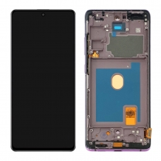 Pantalla completa con marco para Samsung Galaxy S20 FE 5G G780 G781 violeta OLED