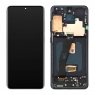 Pantalla completa con marco para Samsung Galaxy S20 G980 G981 negra original reparada