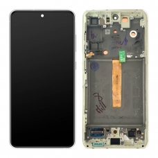 Pantalla completa con marco original reparada para Samsung Galaxy S21 FE 5G G990B verde