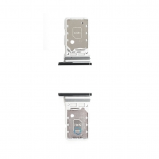 Bandeja Dual SIM negra para Samsung Galaxy S21 G991/S21 Plus 5G SM-G996/S21 Ultra G998(Doble cara)
