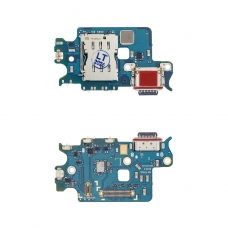 Placa auxiliar con conector de carga tipo-c y accesorios para Samsung Galaxy S22 5G S901 original