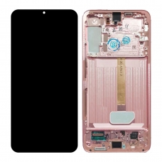 Pantalla completa con marco para Samsung Galaxy S22 Plus 5G S906 rosa/pink gold original