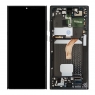 Pantalla completa con marco negro para Samsung Galaxy S22 Ultra 5G S908B azul/negra original