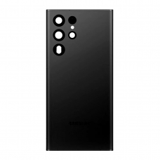Tapa trasera con lente para Samsung Galaxy S22 Ultra 5G S908 negra