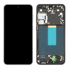 Pantalla completa con marco para Samsung Galaxy S23 Plus S916 negra original reparada