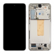Pantalla completa con marco para Samsung Galaxy S23 Plus S916 plata original