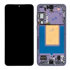 Pantalla completa con marco para Samsung Galaxy S24 Plus S926 violeta original(Assembled)