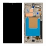 Pantalla completa con marco para Samsung Galaxy S24 Ultra 5G S928 gris OLED