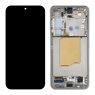 Pantalla completa con marco para Samsung Galaxy S25 5G S931 gris/plata original