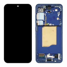Pantalla completa con marco para Samsung Galaxy S25 5G S931 navy/azul marino original