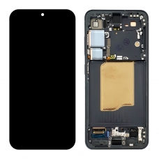 Pantalla completa con marco para Samsung Galaxy S25 5G S931 negra original