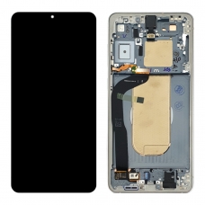 Pantalla completa con marco para Samsung Galaxy S25 Edge 5G S937 plata original