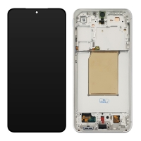 Pantalla completa con marco para Samsung Galaxy S25 FE 5G S731 plata original(Assembled)